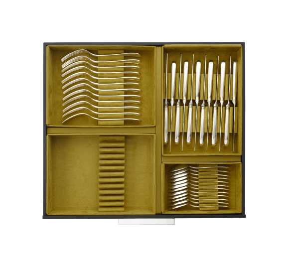 75-Piece Silver-Plated Flatware Set with chest